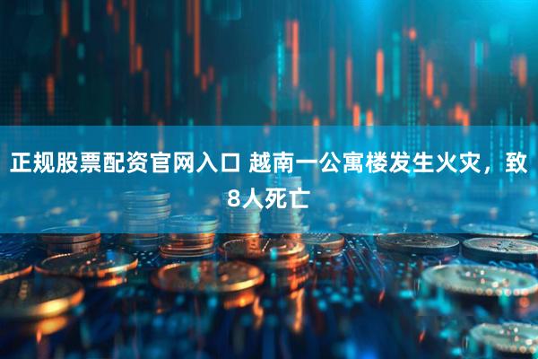 正规股票配资官网入口 越南一公寓楼发生火灾，致8人死亡